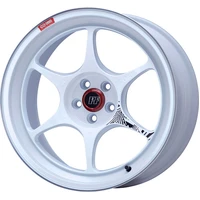 PF06 18x9.5in 5x114.3 BP 20mm Offset 75mm Bore White Machined Wheel
