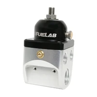 Universal CARB Adjustable Fuel Pressure Regulator 4 Port Blocking Style 4-12 psi (2) -10AN Inlet (4) -6AN Outlets