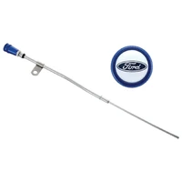 Dipstick Kit - Anodized Aluminum Handle w/ Embossed Ford Logo (Mustang 65-95)