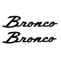 Classic Script Fender Badge Kit - Gloss Black (Bronco 21-24)
