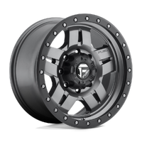 Anza D558 Matte Gunmetal Black Bead Ring
