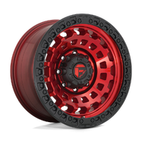 Zephyr D632 Gloss Red Black Bead Ring