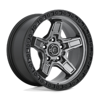 Kicker D698 17x9 5x127 -12mm Matte Gunmetal Black Bead Ring