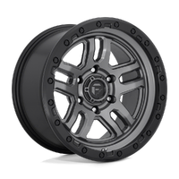 Ammo D701 17x9 6x139.7 +1mm Matte Gunmetal Black Bead Ring