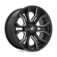 Rage D711 20x9 6x135/6x139.7 +1mm Gloss Black Milled