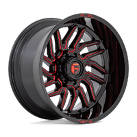Hurricane D808 Gloss Black Milled Red Tint