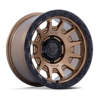 Fortress FC884 17x8.5 5x127 +25mm Matte Bronze Gloss Black