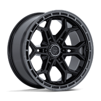 Heathen FC896 20x9 6x135 +1mm Gloss Black Gunmetal Lip