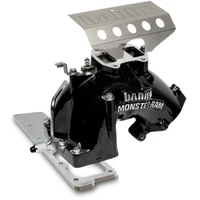 2007.5-2012 Ram 6.7L Monster-Ram Intake System Gen-2 w/Fuel Line - Black w/Heater System