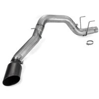 19-23 Dodge Ram Crew Cab 6.7L Cummins Monster Exhaust - SS Single Exhaust w/ Black Tip