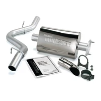 91-95 Jeep 4.0L Wrangler Monster Exhaust System - SS Single Exhaust w/ Chrome Tip