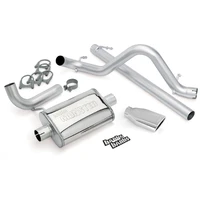 07-11 Jeep 3.8L Wrangler - 2dr Monster Exhaust System - SS Single Exhaust w/ Chrome Tip