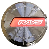 GL Center Cap 57DR / 57CR - Black-Chrome/Red