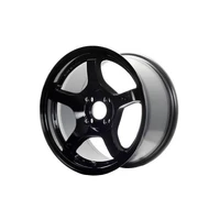 57CR 18x8.5 +45 5x100 Glossy Black Wheel