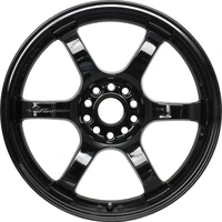 57DR 15x8 / +35mm / 4x100 Gloss Black Wheel