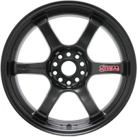 57DR 17x9.0 +38 5x114.3 Semi Gloss Black Wheel