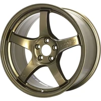 57DR 18x9.5 +38 5x114.3 Almite Gold Wheel
