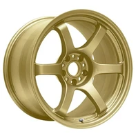 57DR 18x9.5 +38 5x114.3 E8 Gold Wheel - Min Order Qty 20