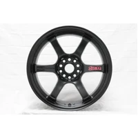 57DR 18x9.5 +38 5x120 Semi Gloss Black Wheel