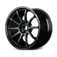 57NR 18x9.5 +38 5x114.3 Glass Black Wheel