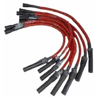 10-14 Ford 6.2L (Incl. Raptor) Ignition Wire Set w/Inserts/Red Hi-Temp Silicone Jacket