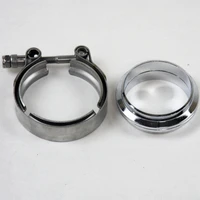2.5in V-Band Mild Steel Flat Flanges w/Clamp