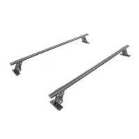 15-22 Ford F-150 / 07-21 Toy. Tundra XRS Cross Bars Kit - Tex Blk (Attch Tonneau Cvr T-Trk)