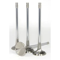 GSC P-D 4B11T Chrome Polished Super Alloy Exhaust Valve - 30mm Head (+1mm) - SET 8