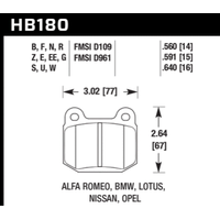 1984-1986 Alfa Romeo GTV-6 2.5 HPS 5.0 Front Brake Pads