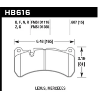 Hawk 13-14 Ford Mustang GT500 HPS 5.0 Street Front Brake Pads