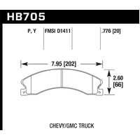 Chevy/GMC Express/Silverado/Savana/Sierra 15/25/35/4500 Super Duty Rear Street Brake Pads