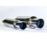 Universal Stainless Hi Power 130mm Titanium Muffler