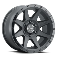 Rebound 17x8.5 6x5.5 25mm Offset 5.75in BS 95.1mm Bore Double Black Wheel