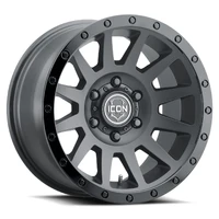 Compression 18x9 5x150 25mm Offset 6in BS 110.1mm Bore Double Black Wheel