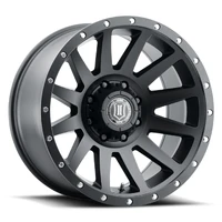 Compression 20x10 8x180 -19mm Offset 4.75in BS 124.2mm Bore Satin Black Wheel
