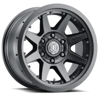 Rebound Pro 17x8.5 6x5.5 25mm Offset 5.75in BS 95.1mm Bore Satin Black Wheel