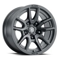 Vector 5 17x8.5 5x150 25mm Offset 5.75in BS 110.1mm Bore Satin Black Wheel