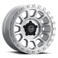 Hulse 17 X 8.5 5 X 4.5 0mm Offset 4.75in BS Silver Machined