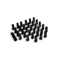 Alloys Lug Nut Kit Black - 14x1.5 - 32 Lug Nuts w/ Key