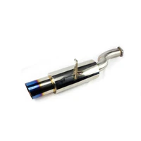 GT Single Exhaust - 2009+ Hyundai Genesis Coupe 2.0T - Burnt Tips