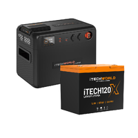 Premium GoFurther Battery Box Bundle with iTECHDCDC25 Charger and iTECH120X Lithium Battery