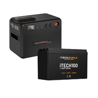 Premium GoFurther Dual Battery System 100Ah Lithium LiFePO4 with 40A DCDC Charger