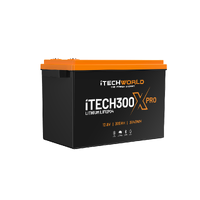 iTECH300X PRO Deep Cycle Lithium Battery with Bluetooth LiFePO4 300Ah