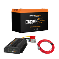 iTechworld - Base Canopy Dual Battery Kit - 160Ah Lithium