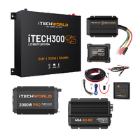 Complete Super Slimline Canopy Dual Battery Kit 300Ah Lithium