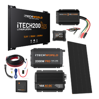 Ultimate Ultra Slimline Canopy Dual Battery Kit 200Ah Lithium