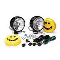 Daylighter 6in. Halogen Light 100w Spread Beam (Pair Pack System) - Black SS