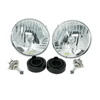 Universal/97-06 Jeep TJ 7in. Halogen H4 DOT Headlight 55/60w Lexan (Pair Pack System)