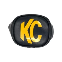 3in. Rectangle Soft Cover (Pair) - Black w/Yellow KC Logo