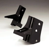 97-06 Jeep TJ A-Pillar Windshield Hinge Light Mount Bracket Set (Pair) - Black